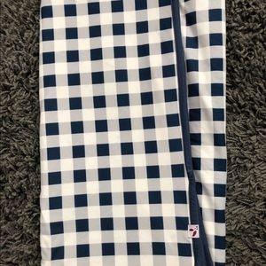EUC SweetHoney Blue Check Blanket